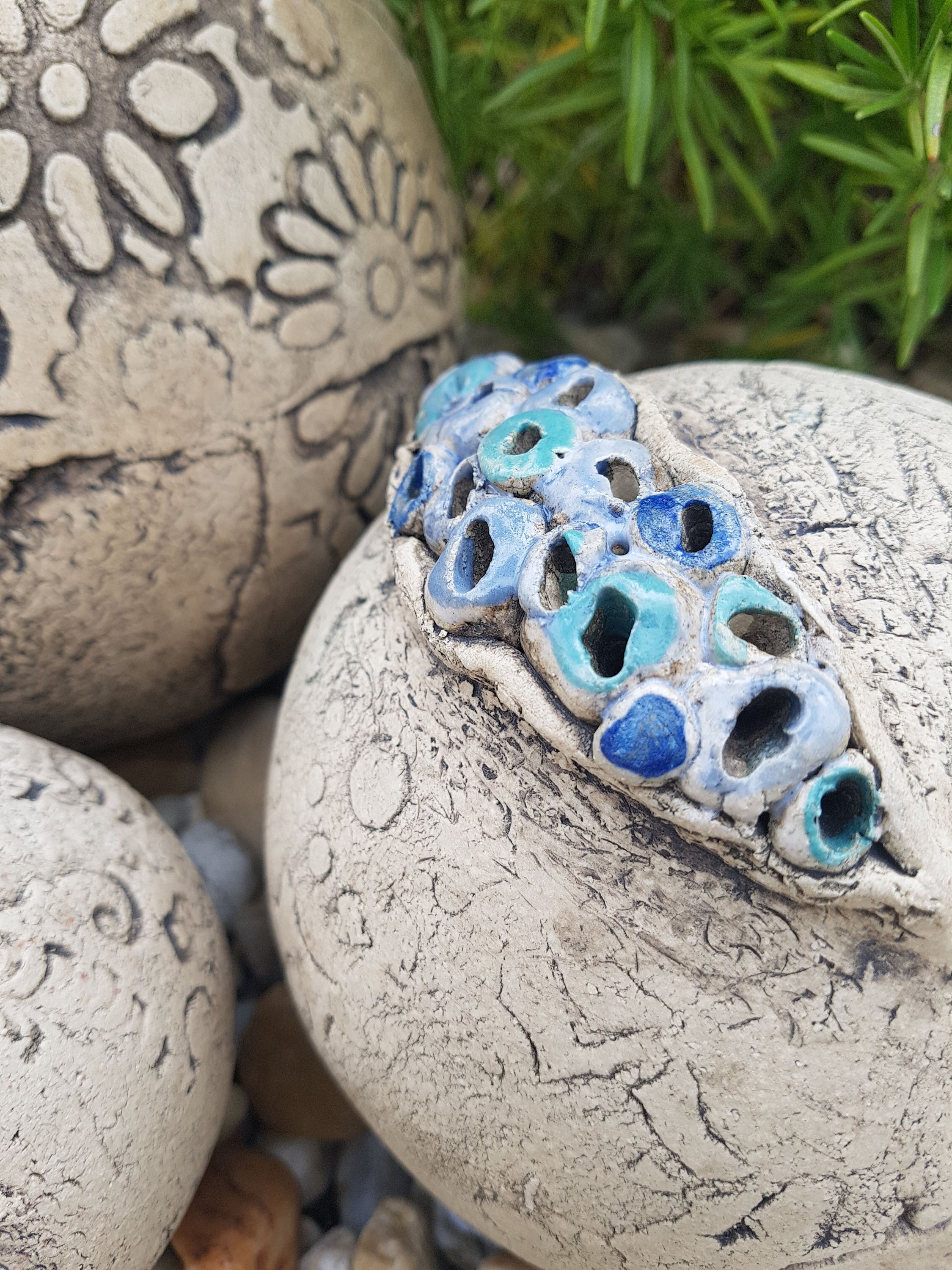 Ceramic ball ceramic garden art garden ball ceramic Etsy