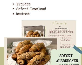 Simple Kornspitz bread | Bread recipe PDF | Rustic bread | Roll recipe for beginners | Protein bread | Gift bread | Baking instructions | Easy bread recipes