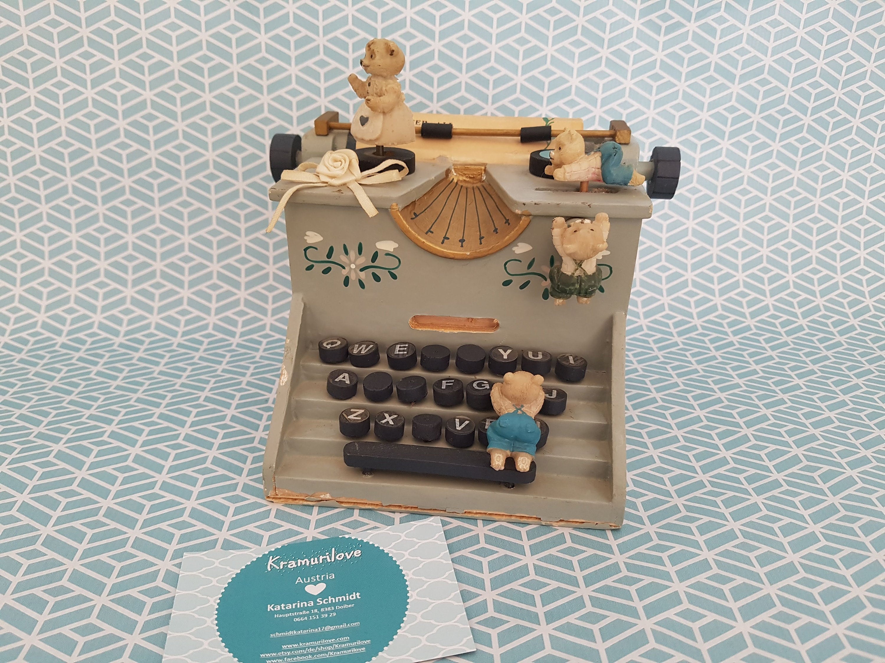 old wooden music box