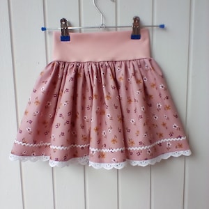 Traditional skirt---pink----salmon