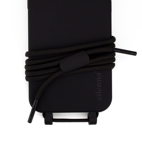 Chaîne de téléphone portable eilenna pour remplacement et étui en CROW avec cordon BLACK BEAUTY