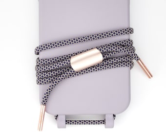 eilenna Interchangeable cell phone chain and case in FLOR with cord INHALE