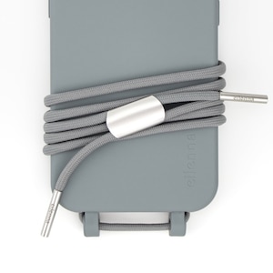 Chaîne de téléphone portable bandoulière et étui de téléphone portable pour iPhone Samsung en NOX Bleu avec cordon PEPPELSTONE, fait main par eilenna