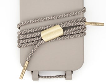 eilenna Interchangeable cell phone chain and cell phone shell in CLAY with cord OAT