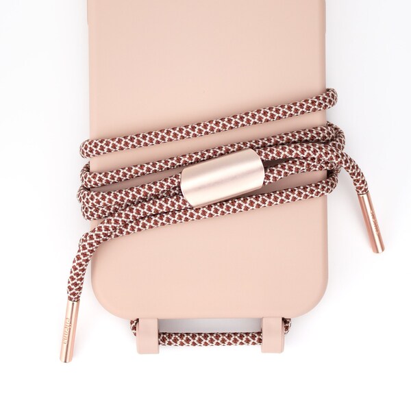 eilenna exchangeable mobile phone cord and protective case in NUDE with smart cord AUNTI AUTUMN