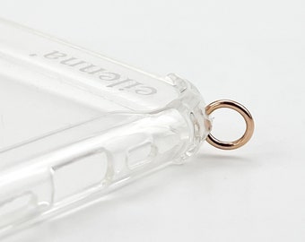 étui simple eilenna avec anneaux pour chaînes de téléphones portables