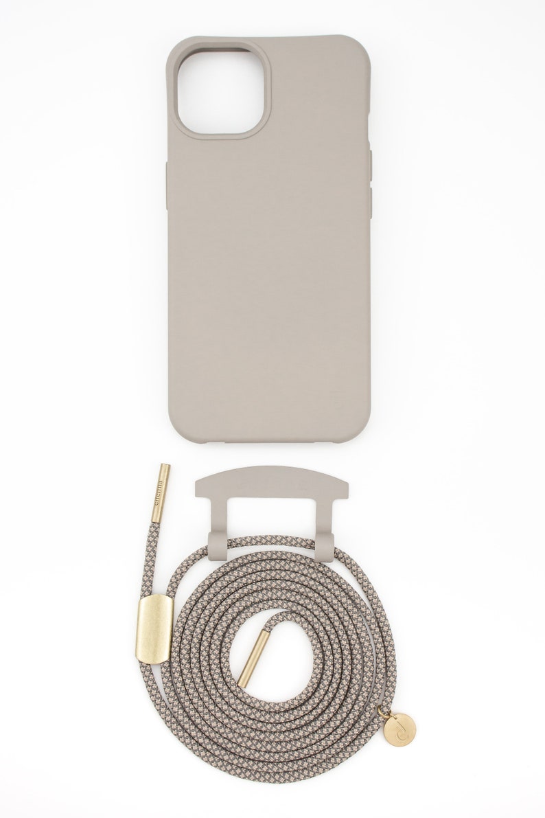eilenna mobile phone chain for replacement and mobile phone case in CLAY with cord OAT image 7