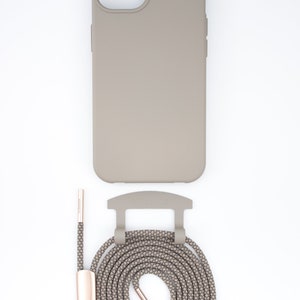 eilenna mobile phone chain for replacement and mobile phone case in CLAY with cord OAT image 2