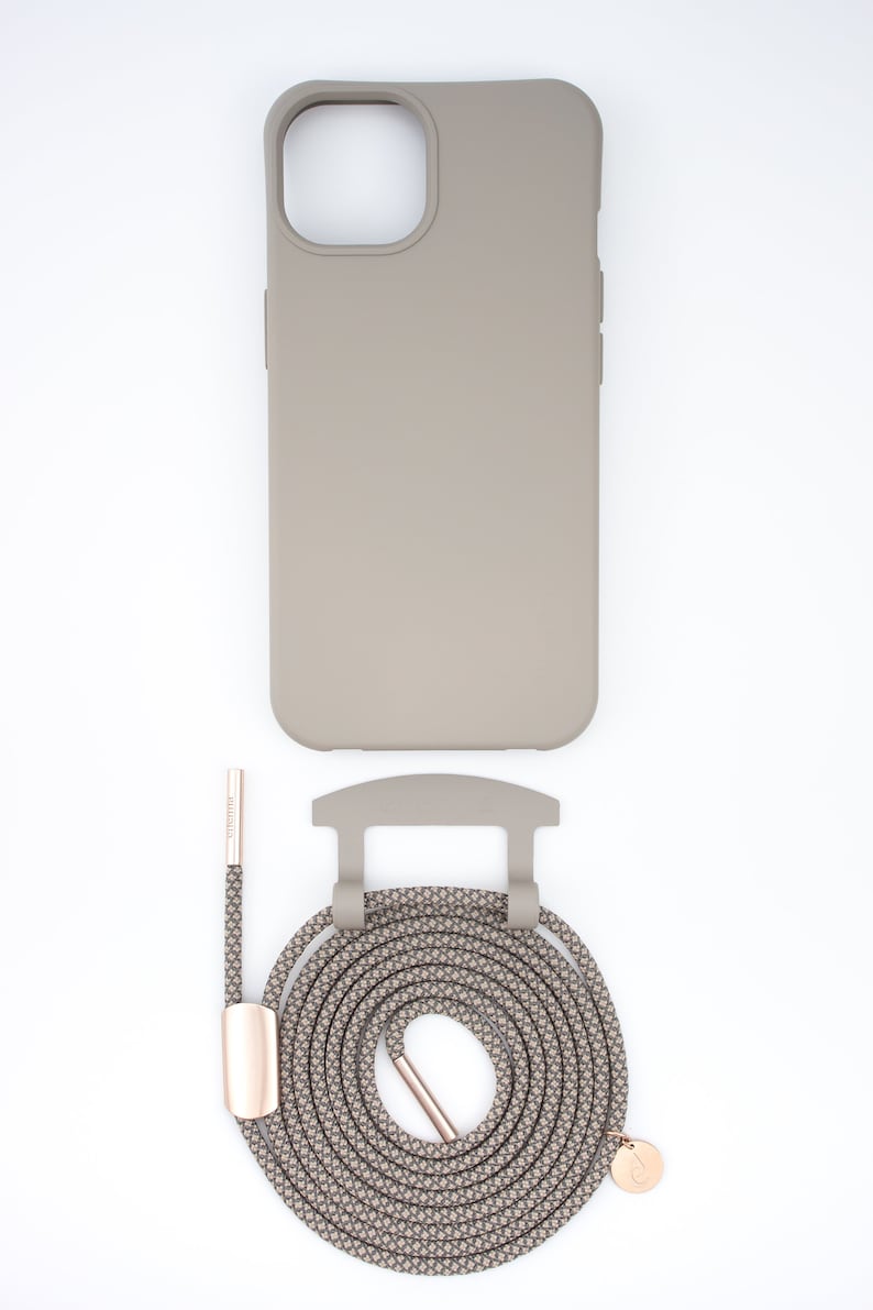 eilenna mobile phone chain for replacement and mobile phone case in CLAY with cord OAT image 2