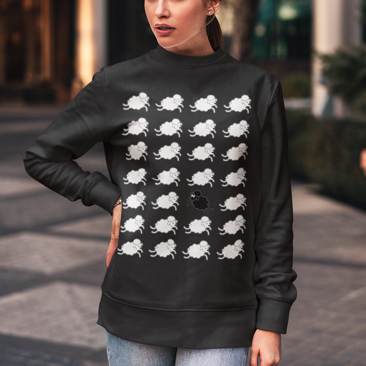 Black Sheep Sweater - Etsy UK