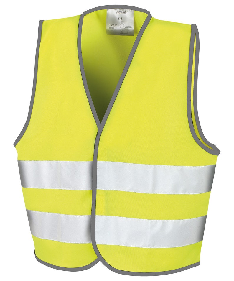 Kids Personalised Hi Vis Vests, Fluorescent Colours, Fab for Horse Riders, Runners, and Walkers Custom Text front and back Fast Delivery image 9