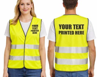 Personalised Hi Vis Vests  - Fab for Riders, Builders or Charity events
