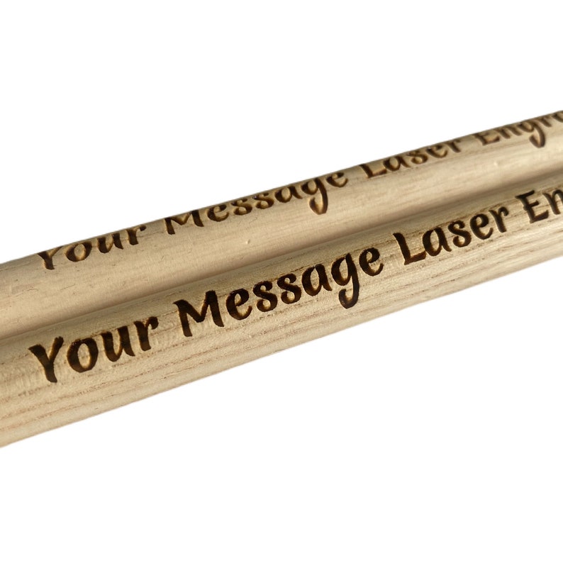 Personalised Drumsticks Laser Engraved with Custom Message 5A Etsy