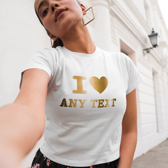 crop top personalised