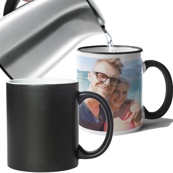Personalised Heat Change Mug - Add Hot Water to Reveal Your Photograph or  Secret Text - Same Day Free Dispatch Magic Cup - Etsy