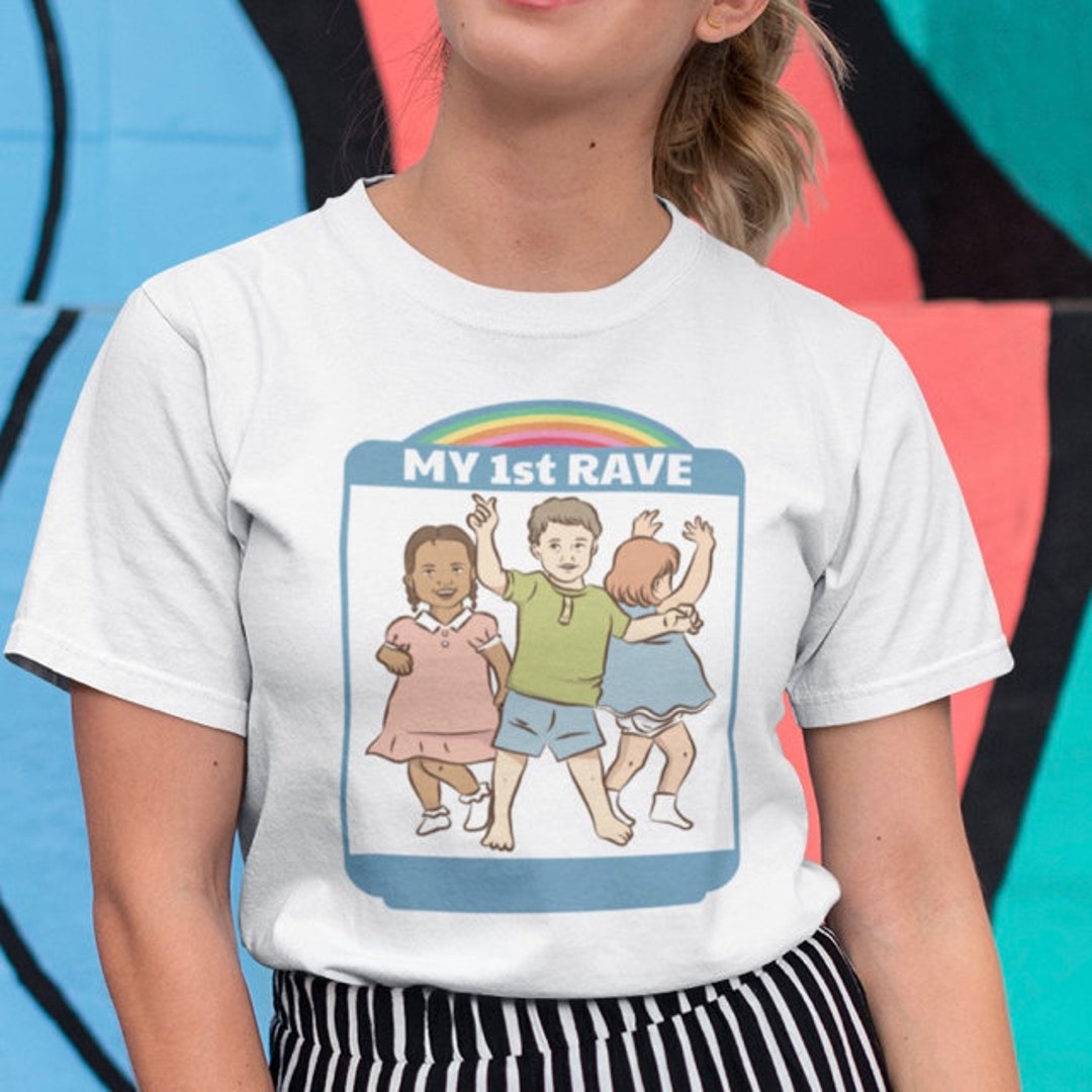 My First Rave My First Rave T-shirt – Retro Festival Design - Etsy UK