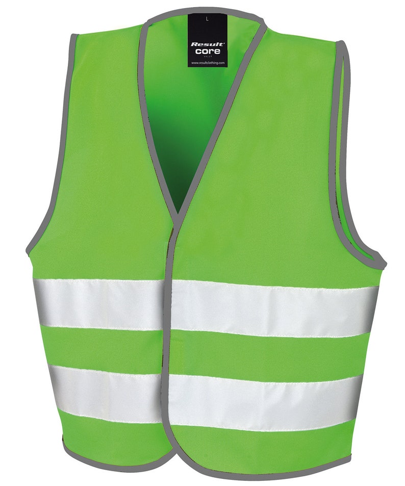 Kids Personalised Hi Vis Vests, Fluorescent Colours, Fab for Horse Riders, Runners, and Walkers Custom Text front and back Fast Delivery image 7