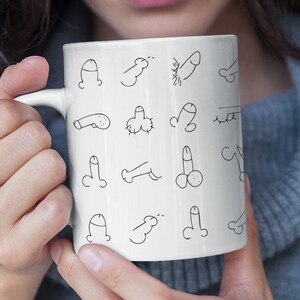 Willy Mad Mug- Boobie Lover Gift for Valentines Cup, Boyfriend, Girlfriend, Rude, Funny, Birthdays, Christmas, Novelty, Same Day Dispatch