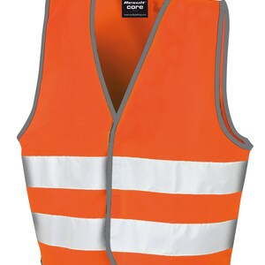 Kids Personalised Hi Vis Vests, Fluorescent Colours, Fab for Horse Riders, Runners, and Walkers Custom Text front and back Fast Delivery image 2