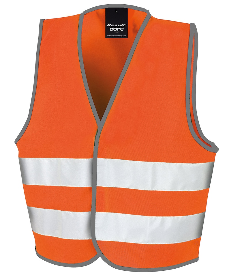 Kids Personalised Hi Vis Vests, Fluorescent Colours, Fab for Horse Riders, Runners, and Walkers Custom Text front and back Fast Delivery image 2