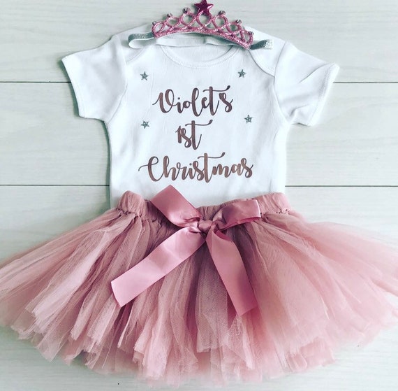 my first christmas tutu outfit