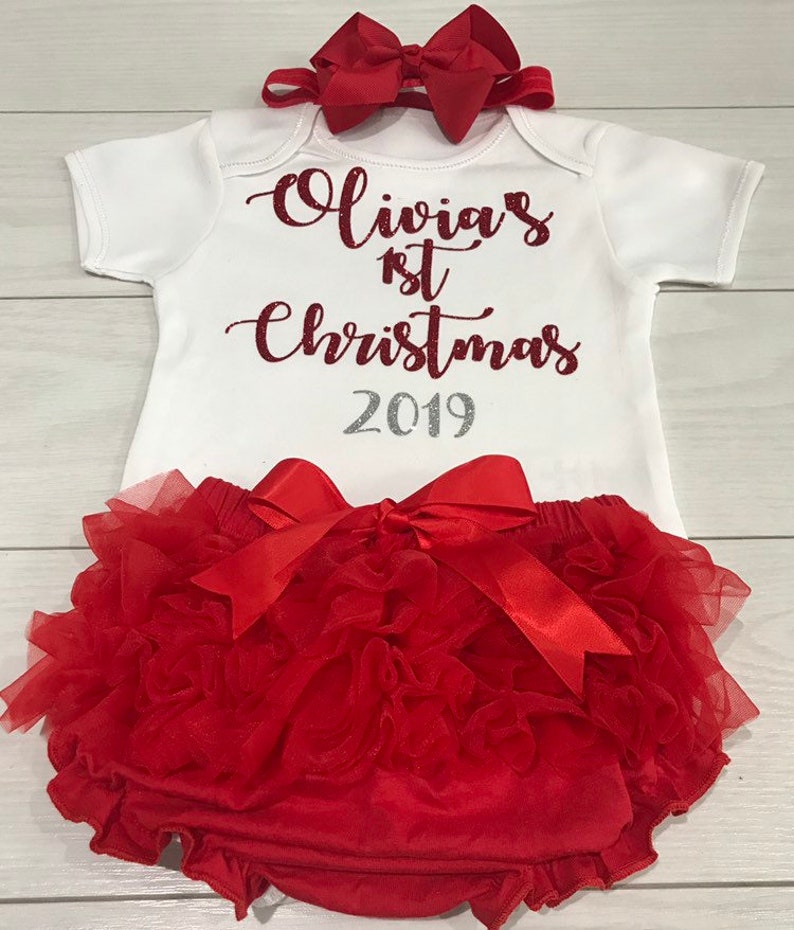 personalised christmas outfit baby
