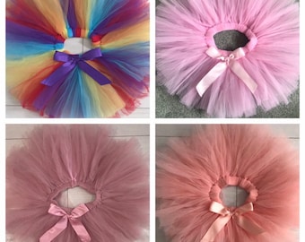 Baby Girls 1st 2nd Birthday Net Tutu Skirt Outfit Baby Ballet Party Cake Smash Outfit 4 Colours UK Seller Fast Shipping