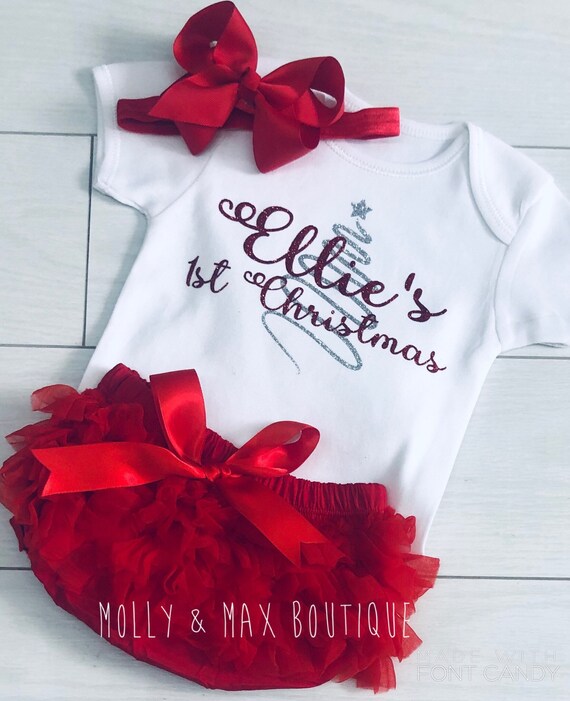 personalised my first christmas outfit