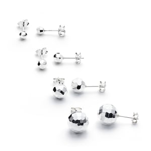 Diamond disco deals ball earrings