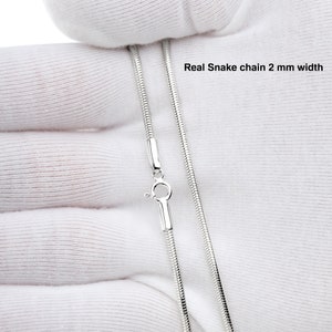 Collier chaîne en argent sterling 925 pour homme ou femme en différentes longueurs image 10