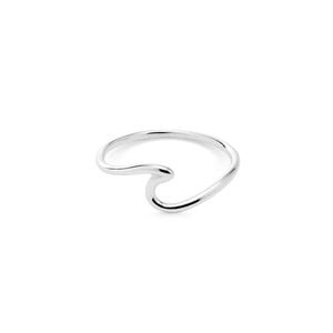Dainty Sterling Silver Wave Ring: Boho Beach Jewelry