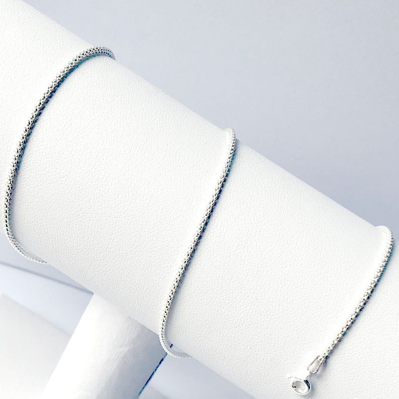 Mens 925 Sterling Silver Chain Necklace Unisex Womens Various Etsy