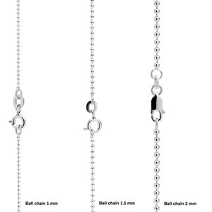 Collier chaîne en argent sterling 925 pour homme ou femme en différentes longueurs image 5