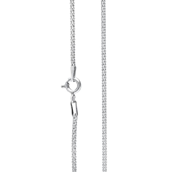 Sterling Silver Light Popcorn Chain Necklace 1.5mm Sterling Silver Light Popcorn Chain Necklace 1.5mm