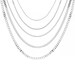 925 Sterling Silver Curb Chain Necklace Gift for Women or Men Various lengths 