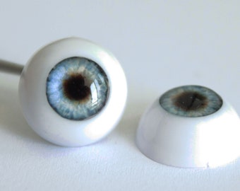 doll eyes BJD Realistic Acrylic blue  Doll Eyes One Pair with MAGIC  size 12 mm 14 mm 16 mm