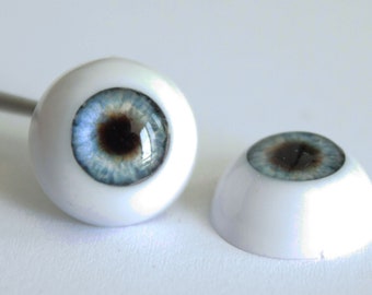 Puppenaugen BJD Realistische Acrylfarbene blaue Puppenaugen Ein Paar mit MAGIE Größe 12 mm 14 mm 16 mm