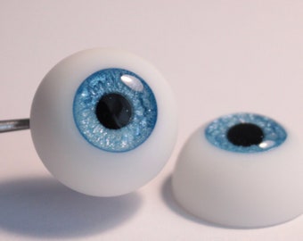 Reborn Augen BJD Realistische Acrylfarbe Blau Ein Paar mit MAGIC Größe 14 mm oder 18 mm oder 20 mm