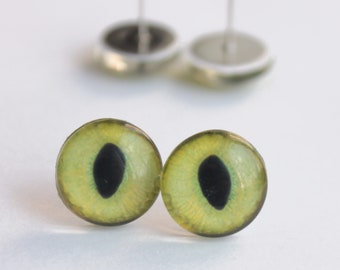 Glass Eyes for cat Taxidermy glass eyes for toy Cabochons eyes Glass eyes for animal toys Glass Eyes On Wire Pin Posts Needle Felting