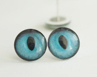 Glass Eyes for cat Taxidermy glass eyes for toy Cabochons eyes Glass eyes for animal toys Glass Eyes On Wire Pin Posts Needle Felting