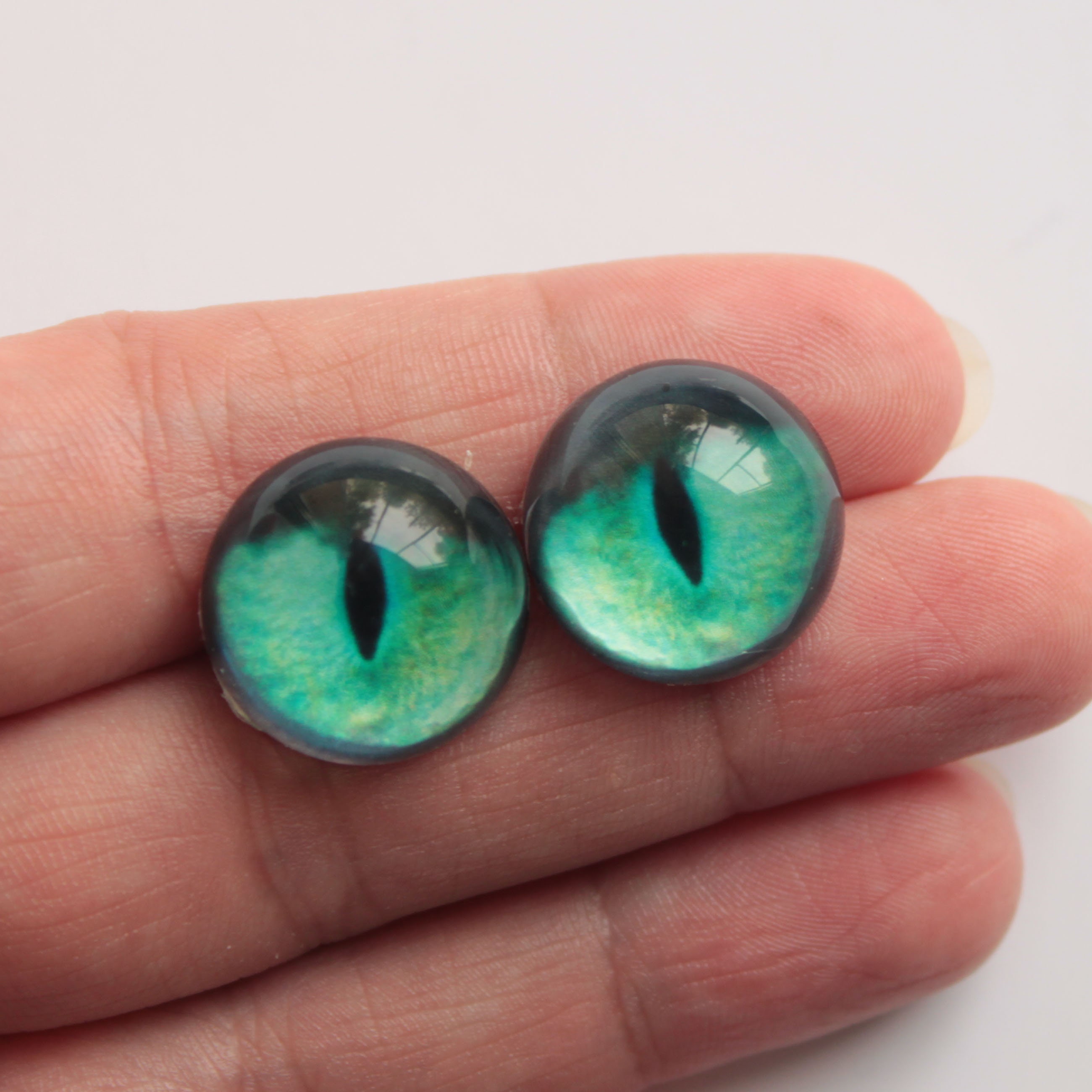 18 mm Glass Eyes for cat Taxidermy glass hemisphere eyes Glass Etsy