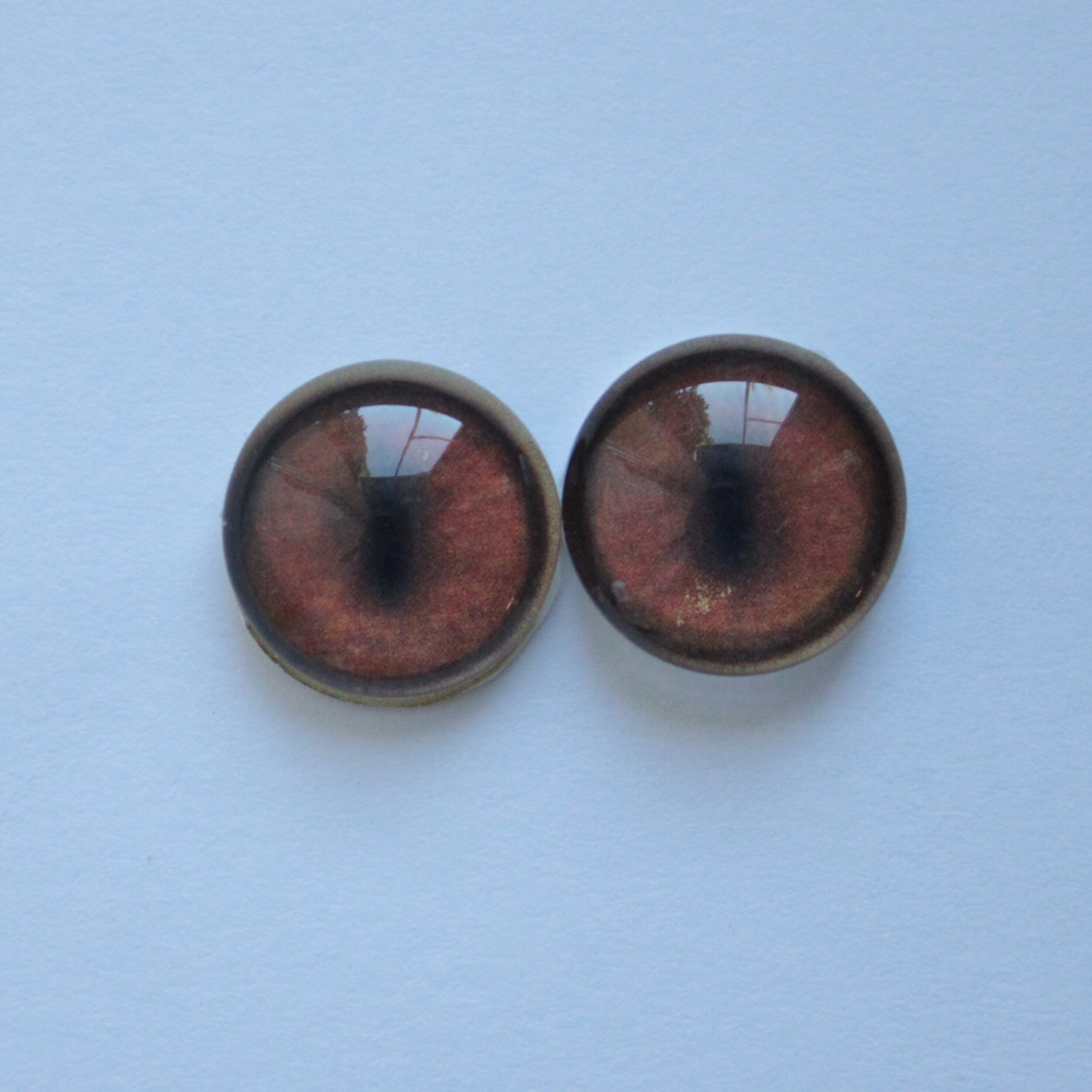 Brown Glass Eyes Taxidermy glass eyes for toy Cabochons eyes Etsy