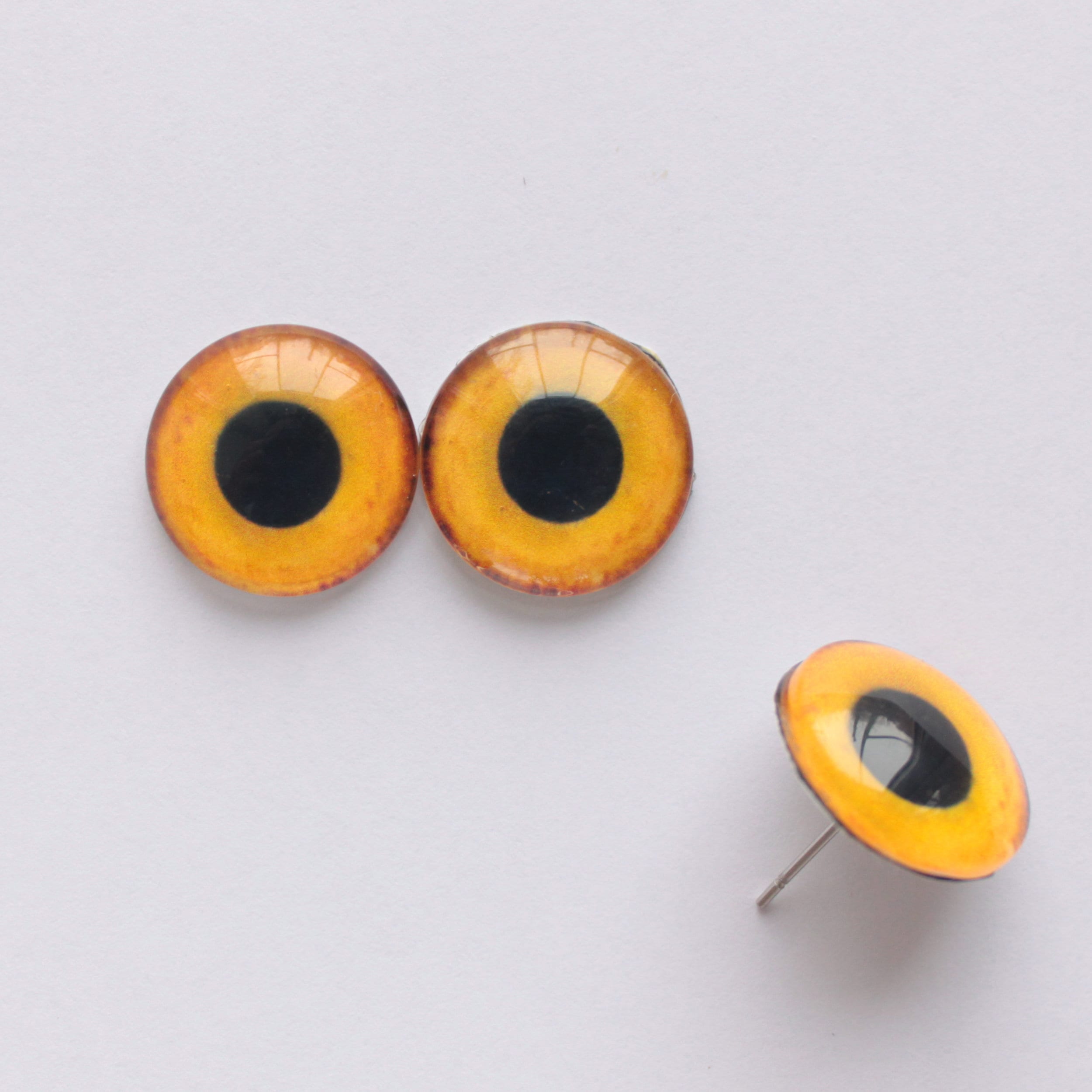 Yellow Owl Glass Eyes Taxidermy Glass Eyes for Toy Cabochons Etsy Canada