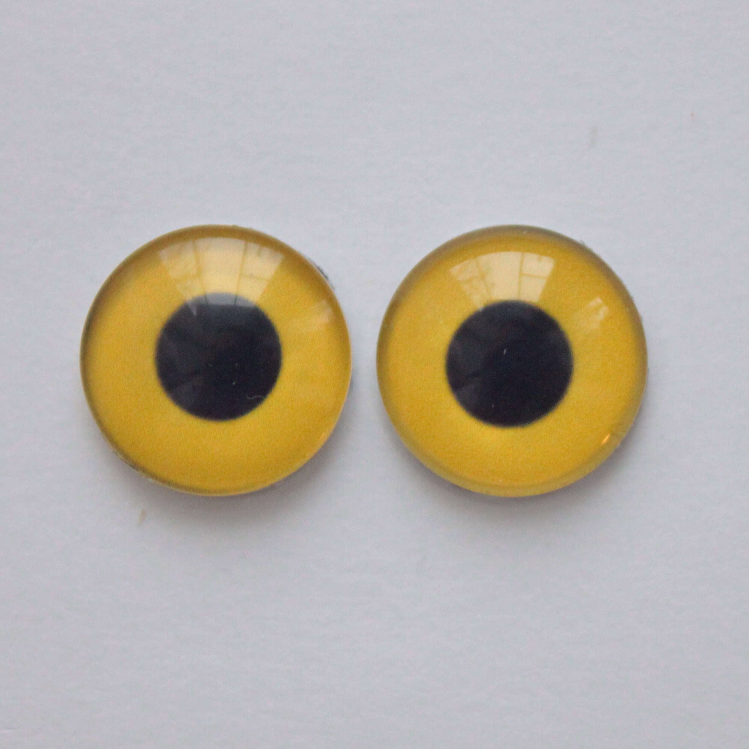 Yellow Glass Eyes Taxidermy glass eyes for toy Cabochons eyes Etsy