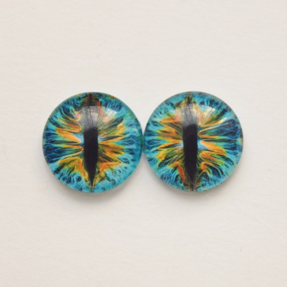 Green Sea Turtle Glass Eyes On Wire Pin Posts for Needle Felting Doll Sculpture Making Taxidermy Supplies and Other Crafts 6mm