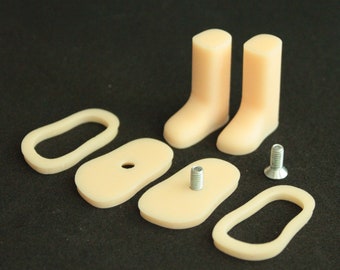 Blythe set Molds for making shoes 3D Printed Shoe Mold for Blythe Dolls, Shoe Mold for Dolls 25 mm