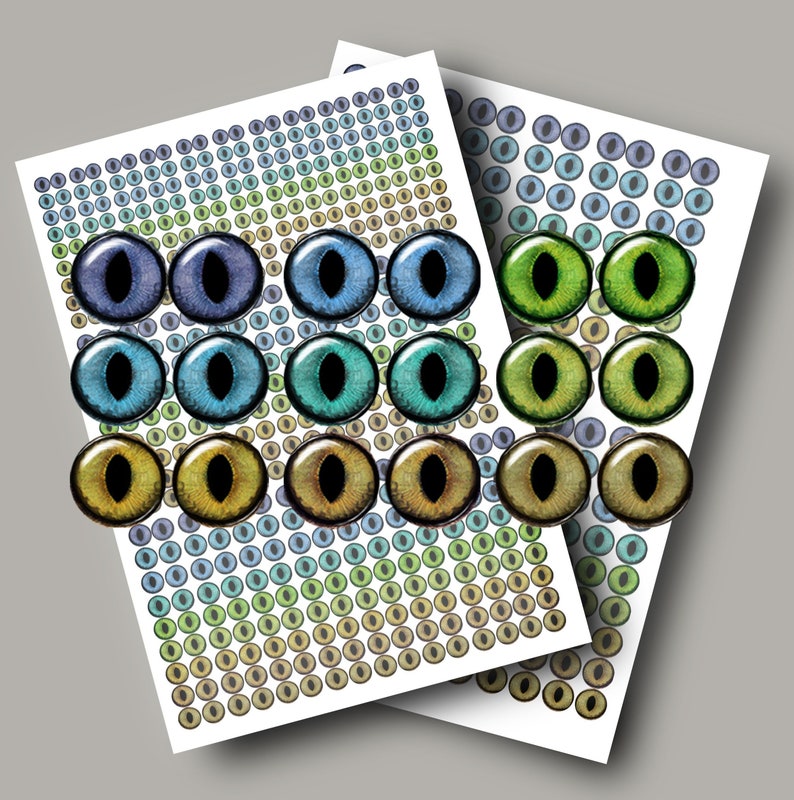 Realistic Eyes for Cat With Vertical Pupil Taxidermy Digital Etsy