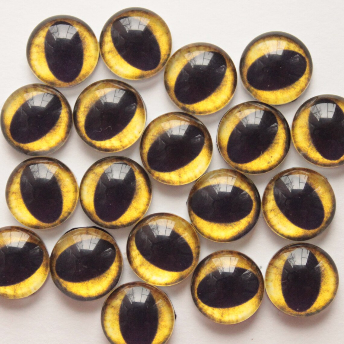 Yellow Glass Eyes for Cat Taxidermy Glass Eyes for Toy Etsy