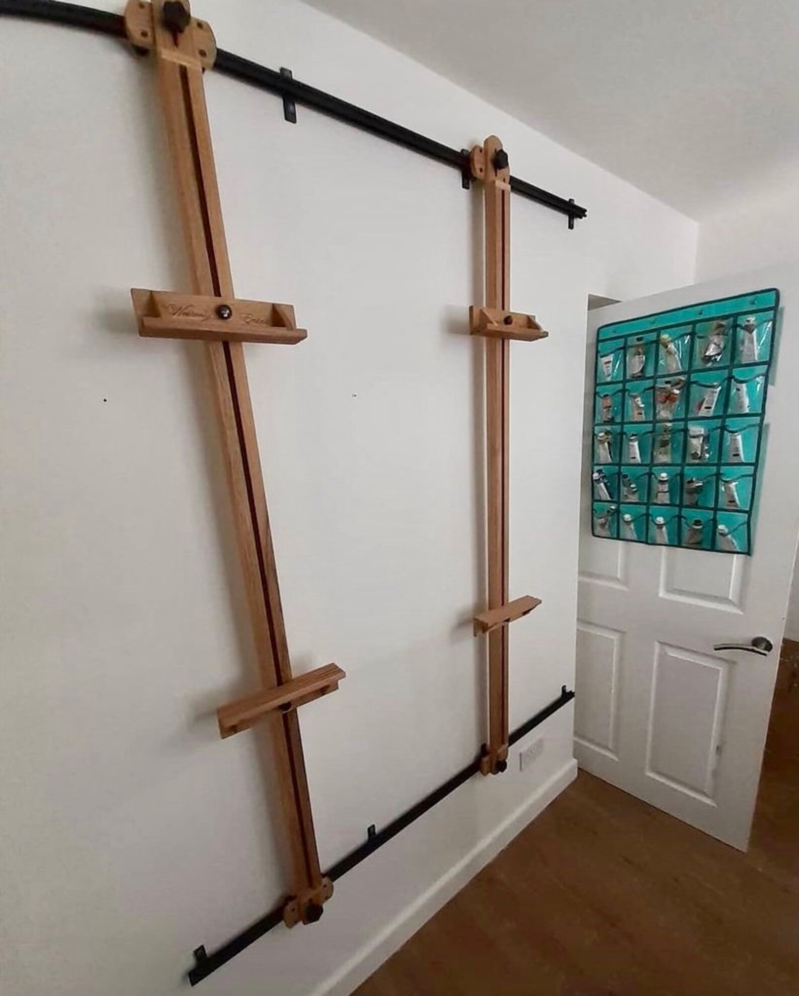 Large Wall Mounted Easel Oil Painting Artists Easel Studio Etsy