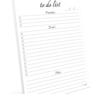 To Do List Notepad by Hadigu A5 Size Classical Style Layout - Etsy